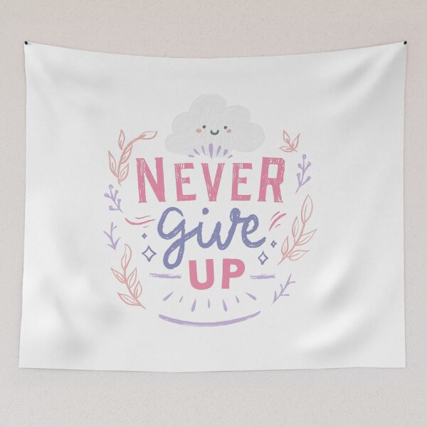 Item preview, Never give up designed and sold by warangdesign.