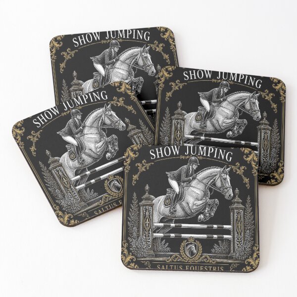 Item preview, Show Jumping Horse Dark Academia Equestrian Art designed and sold by SunnyDesign82.