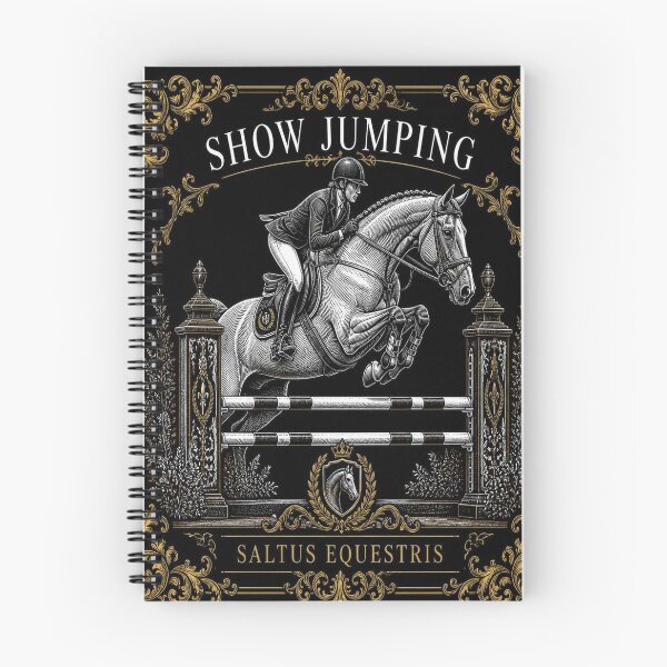 Item preview, Show Jumping Horse Dark Academia Equestrian Art designed and sold by SunnyDesign82.