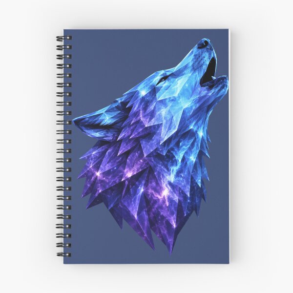 Item preview, Cosmic Geometric Wolf — Galaxy Lowpoly Sticker designed and sold by NUFADE.