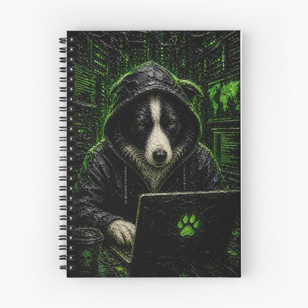 Item preview, Cyberpunk Hacker Border Collie Matrix Art designed and sold by Vista Atelier.