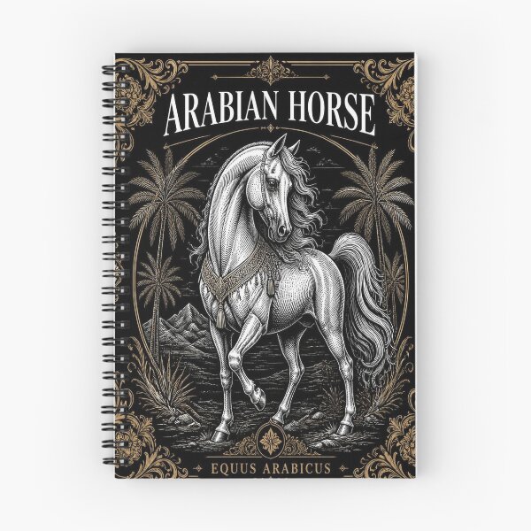 Item preview, Arabian Horse Dark Academia Equestrian Art designed and sold by SunnyDesign82.