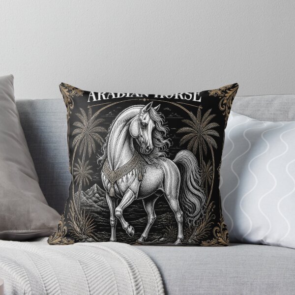 Item preview, Arabian Horse Dark Academia Equestrian Art designed and sold by SunnyDesign82.