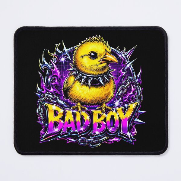Item preview, Edgy Bad Boy Yellow Chick with Spiked Collar Y2K Aesthetic designed and sold by Vermanartist.