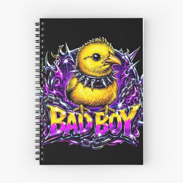 Item preview, Edgy Bad Boy Yellow Chick with Spiked Collar Y2K Aesthetic designed and sold by Vermanartist.