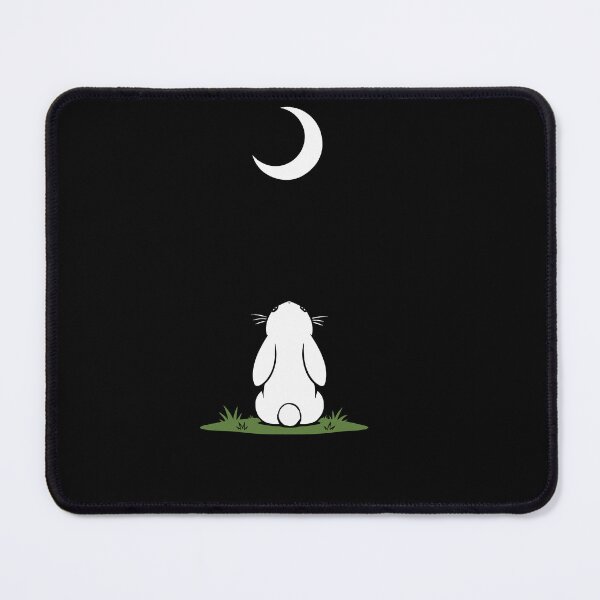 Item preview, Moon Bunny Boxy- Moonlit Bunny – Cute Minimalist Rabbit Watching the Moon Vector Design designed and sold by Huddy-clothes.