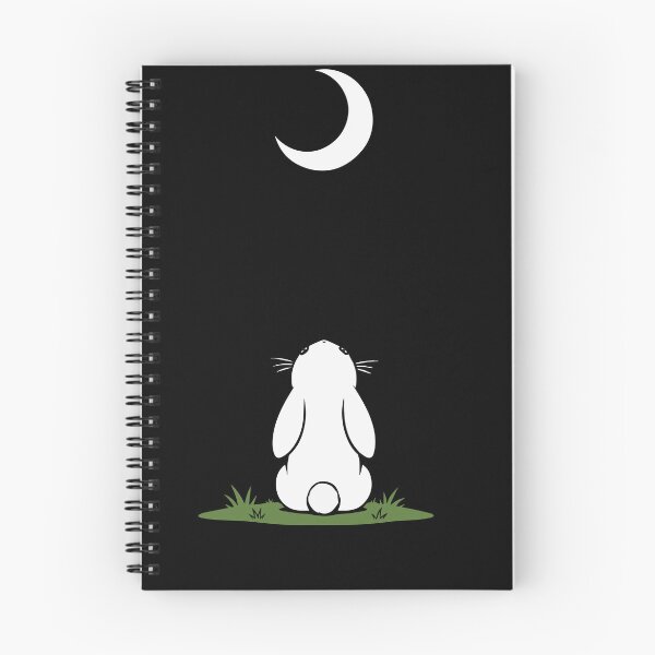 Item preview, Moon Bunny Boxy- Moonlit Bunny – Cute Minimalist Rabbit Watching the Moon Vector Design designed and sold by Huddy-clothes.