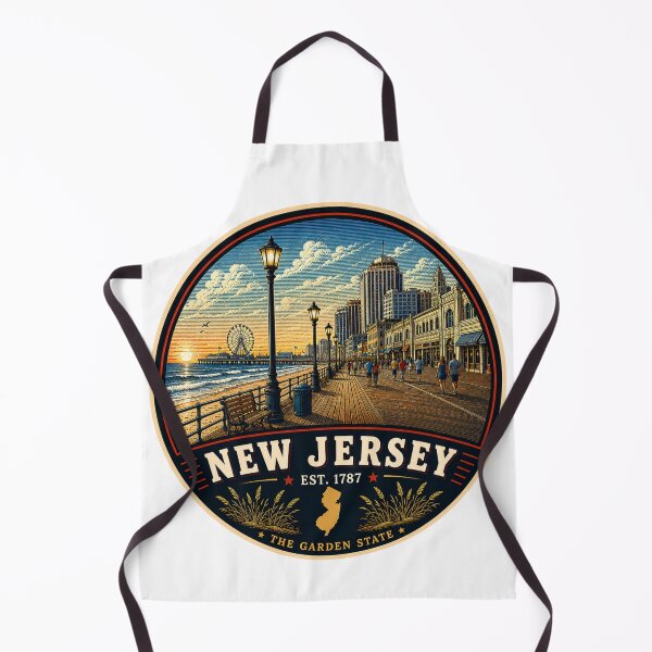Item preview, New Jersey Retro State Badge – Vintage Travel Graphic designed and sold by Mac Sketches.
