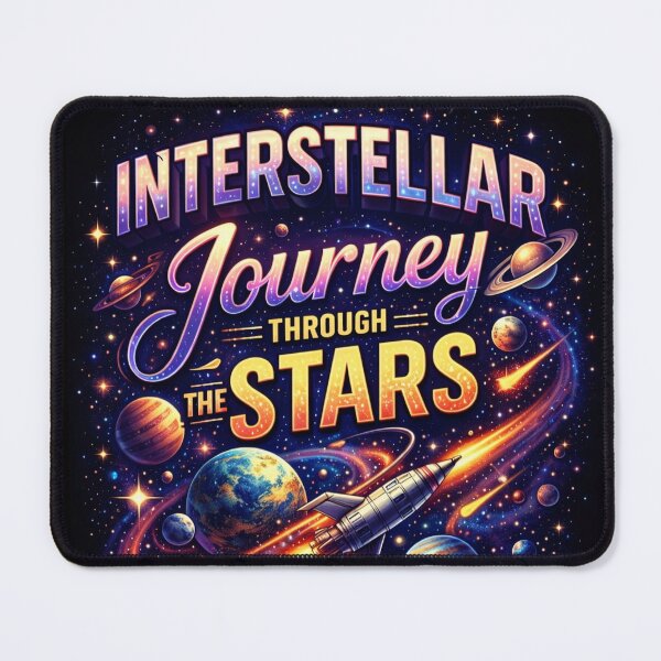 Item preview, Interstellar Journey – Cosmic Space Adventure Art designed and sold by Dogandesighn.