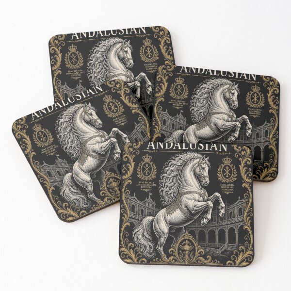 Item preview, Andalusian Horse Dark Academia Equestrian Art designed and sold by SunnyDesign82.