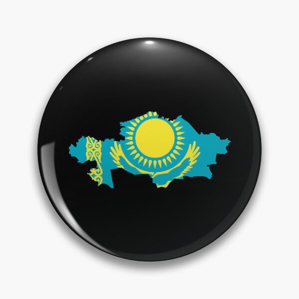 Artikelvorschau, Flagge in Form von Kasachstan (KZ) entworfen und verkauft von shitpostee.