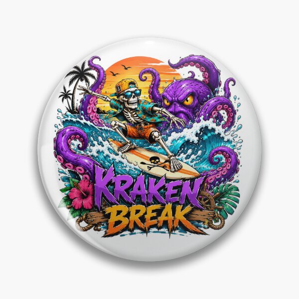 Item preview, Epic Skeleton Surfer Versus Giant Kraken designed and sold by the-dovlat.