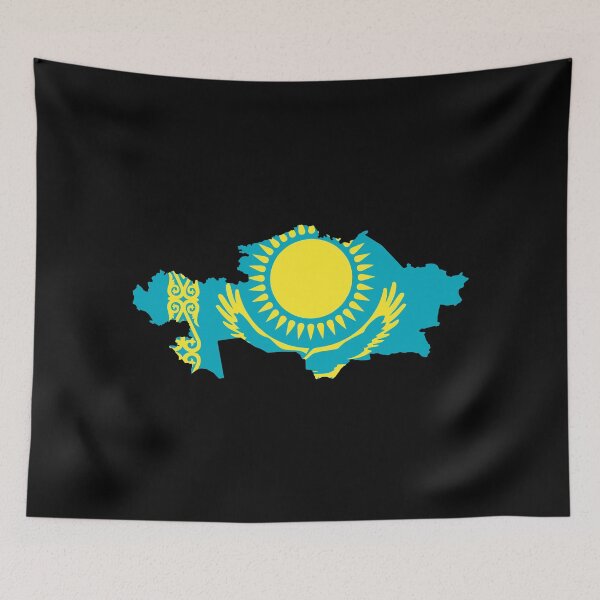 Item preview, Kazakhstan Shaped Flag KZ designed and sold by shitpostee.