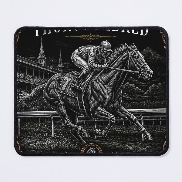 Item preview, Thoroughbred Racehorse Dark Academia Equestrian Art designed and sold by SunnyDesign82.