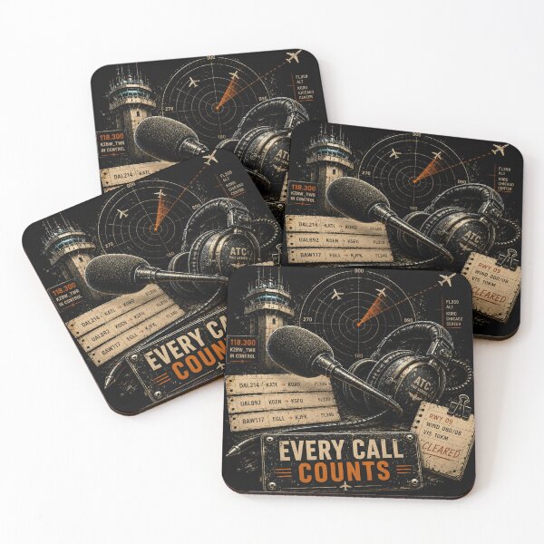 Item preview, Every Call Counts Air Traffic Controller Vintage Aviation Graphic designed and sold by Rudinho102.