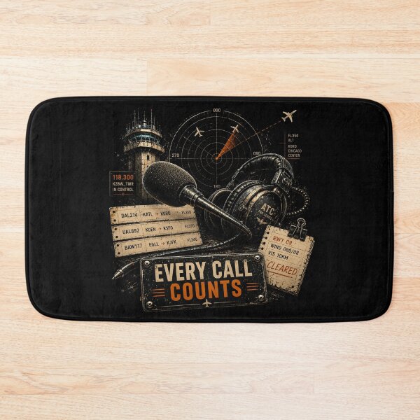 Item preview, Every Call Counts Air Traffic Controller Vintage Aviation Graphic designed and sold by Rudinho102.