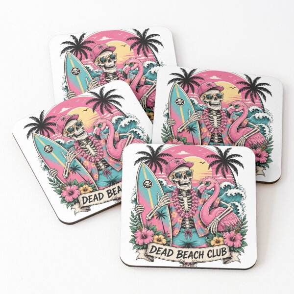 Item preview, Retro Tropical Skeleton Surf Club Paradise designed and sold by the-dovlat.