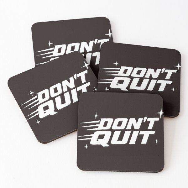 Item preview, Don't Quit | Motivational Typography Quote Design designed and sold by VasiArtLab.