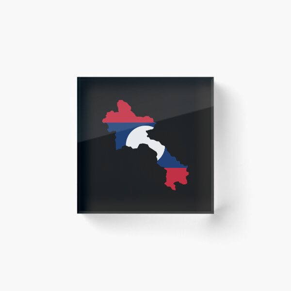 Item preview, Laos Shaped Flag LA designed and sold by shitpostee.