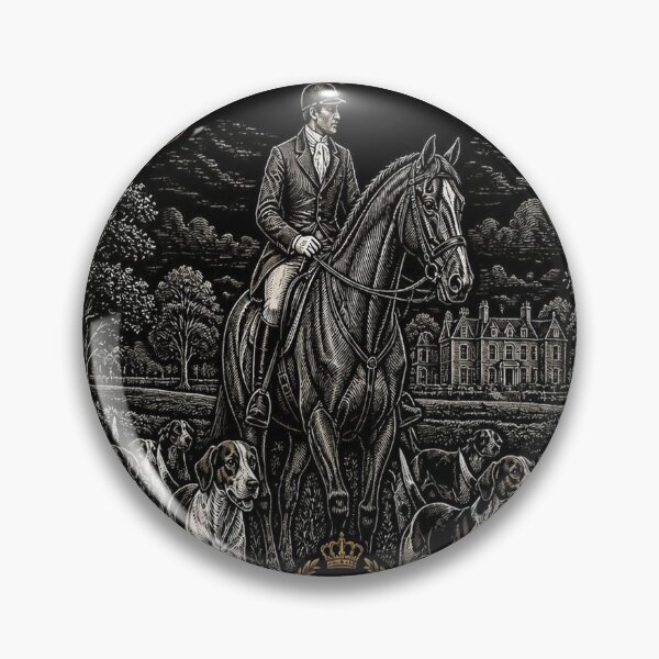 Item preview, Foxhunt Dark Academia Equestrian Art designed and sold by SunnyDesign82.