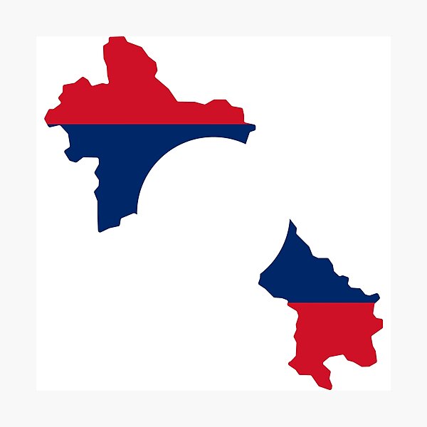 Item preview, Laos Shaped Flag LA designed and sold by shitpostee.