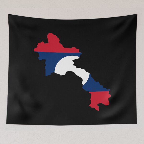 Item preview, Laos Shaped Flag LA designed and sold by shitpostee.