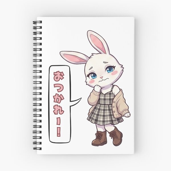 Item preview, Kawaii Tired Bunny Otsukare designed and sold by tigre555.