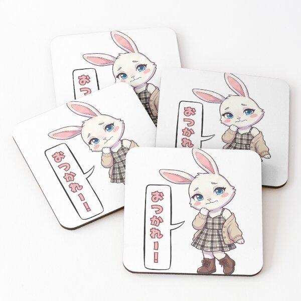 Item preview, Kawaii Tired Bunny Otsukare designed and sold by tigre555.
