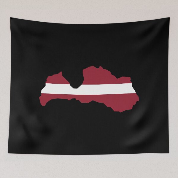 Item preview, Latvia Shaped Flag LV designed and sold by shitpostee.