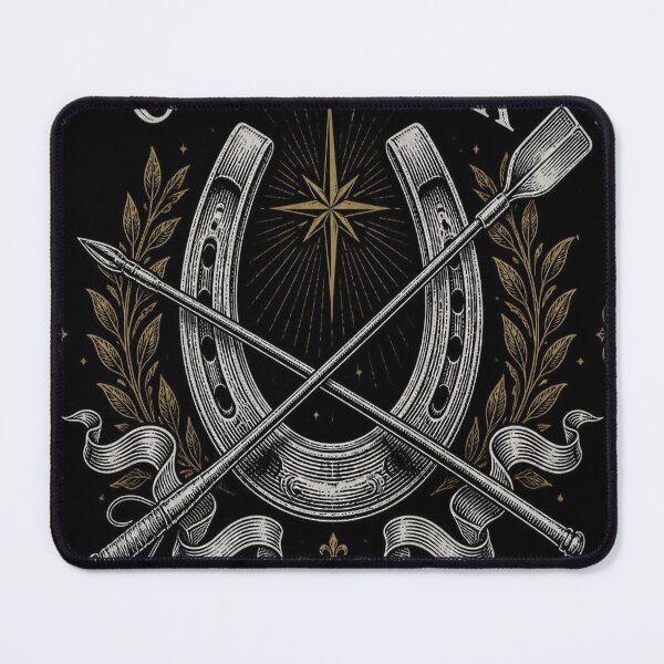 Item preview, Horseshoe Good Luck Dark Academia Equestrian Art designed and sold by SunnyDesign82.