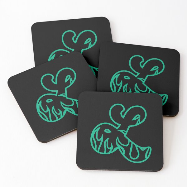 Item preview, Groovy Retro Teal Fiery Letter L Monogram designed and sold by CamilasPrints.