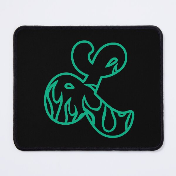 Item preview, Groovy Retro Teal Fiery Letter L Monogram designed and sold by CamilasPrints.
