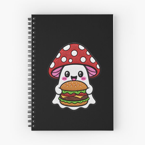 Item preview, Cute Ghost Burger Kawaii Embroidery Patch Design Mushroom Boo designed and sold by ColorSplash123.
