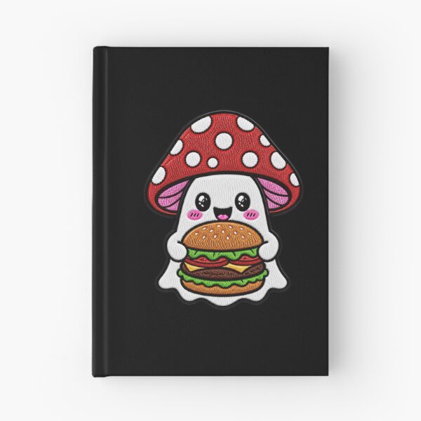 Item preview, Cute Ghost Burger Kawaii Embroidery Patch Design Mushroom Boo designed and sold by ColorSplash123.