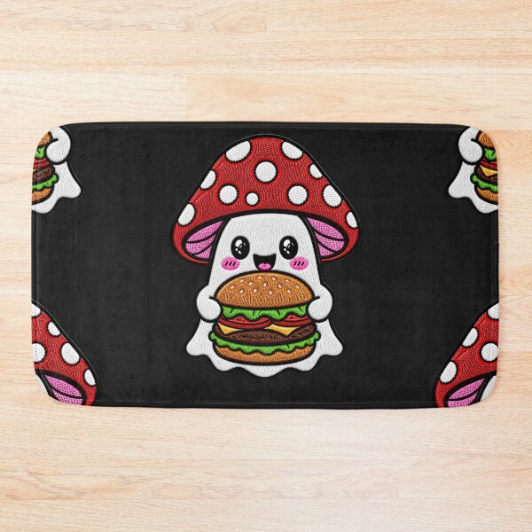 Item preview, Cute Ghost Burger Kawaii Embroidery Patch Design Mushroom Boo designed and sold by ColorSplash123.
