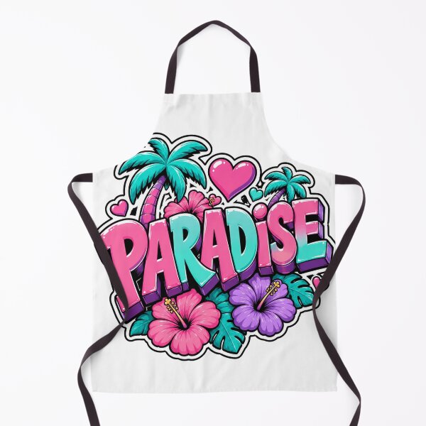 Item preview, Paradise Tropical Summer Vacation Retro Lettering designed and sold by the-dovlat.