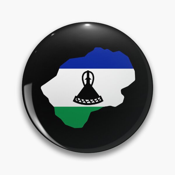 Item preview, Lesotho Shaped Flag LS designed and sold by shitpostee.