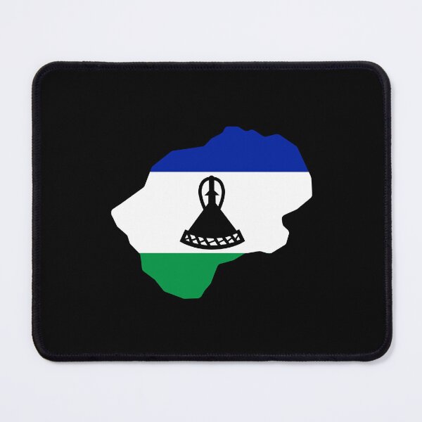 Item preview, Lesotho Shaped Flag LS designed and sold by shitpostee.
