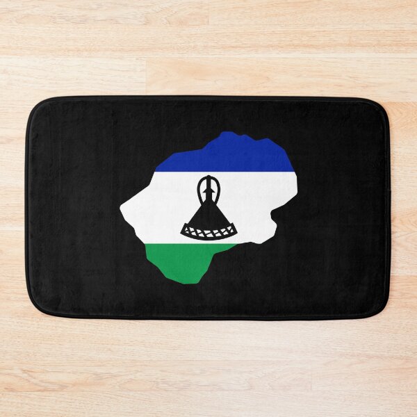 Item preview, Lesotho Shaped Flag LS designed and sold by shitpostee.