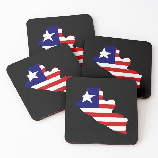 Item preview, Liberia Shaped Flag LR designed and sold by shitpostee.