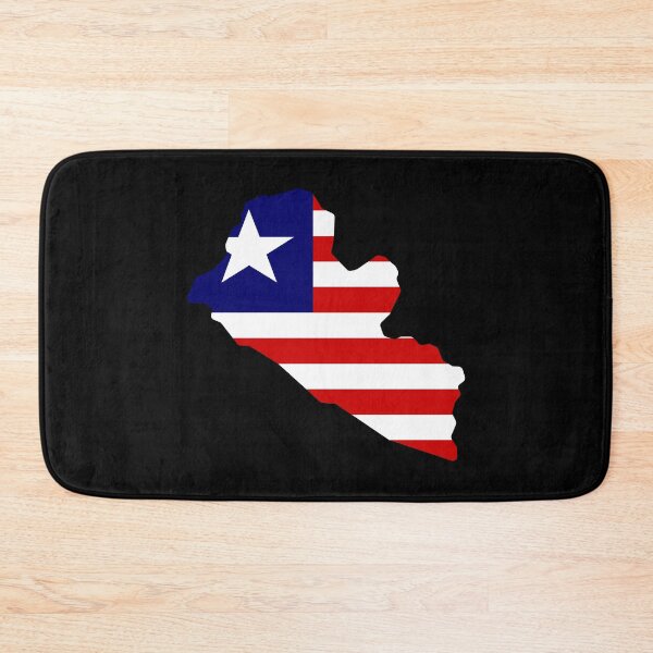 Item preview, Liberia Shaped Flag LR designed and sold by shitpostee.