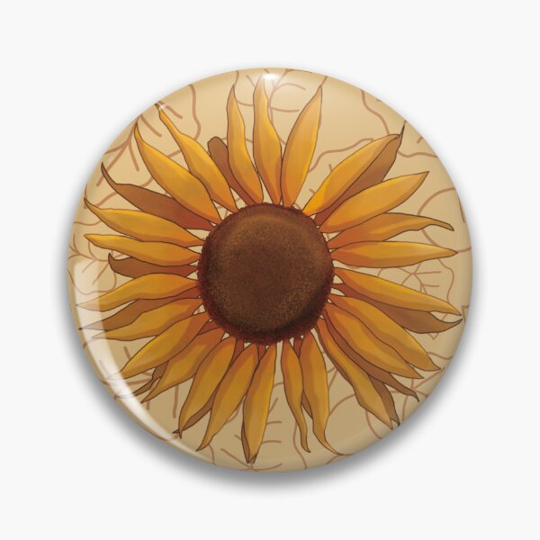 Item preview, Autumnal sunflower - sandy gold designed and sold by OhNoNotAgain42.