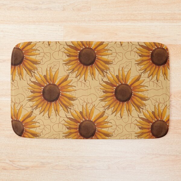 Item preview, Autumnal sunflower - sandy gold designed and sold by OhNoNotAgain42.
