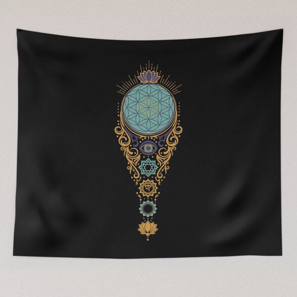 Item preview, Spirituality Sacred Geometry Lotus Flower Zen designed and sold by LuminOrb.