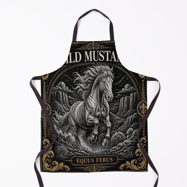 Item preview, Wild Mustang Dark Academia Equestrian Art designed and sold by SunnyDesign82.