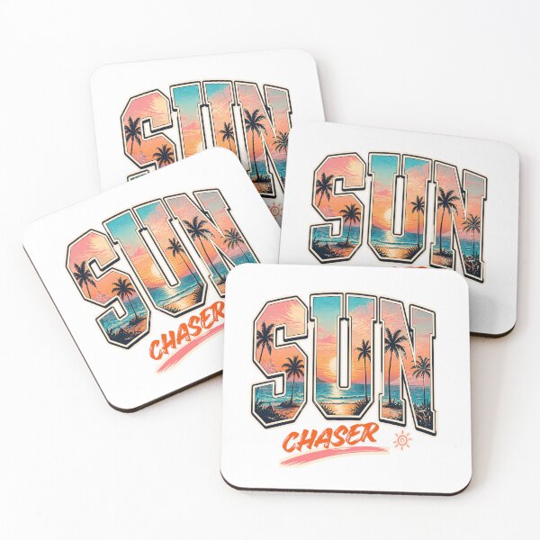 Item preview, Sun Chaser Tropical Sunset Beach Varsity Typography | Retro Summer Vacation Graphic Tee designed and sold by designerTurker.