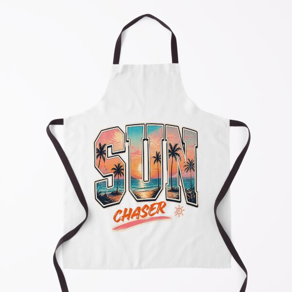 Item preview, Sun Chaser Tropical Sunset Beach Varsity Typography | Retro Summer Vacation Graphic Tee designed and sold by designerTurker.
