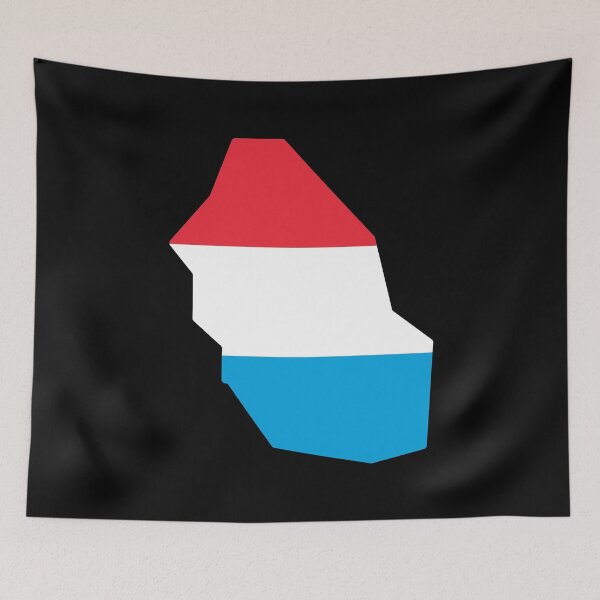 Item preview, Luxembourg Shaped Flag LU designed and sold by shitpostee.
