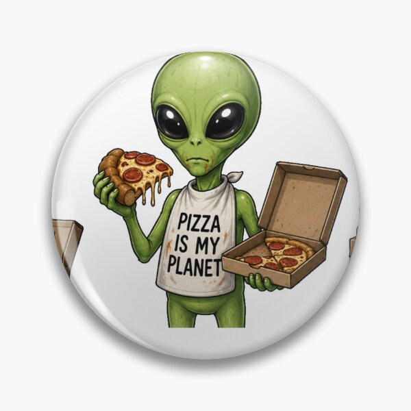 Item preview, alien pizza designed and sold by Brejko.