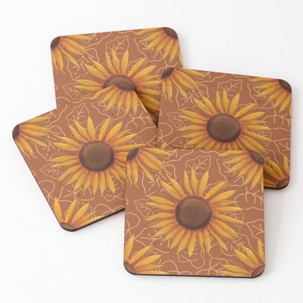 Item preview, Autumnal sunflower - burnt sienna designed and sold by OhNoNotAgain42.